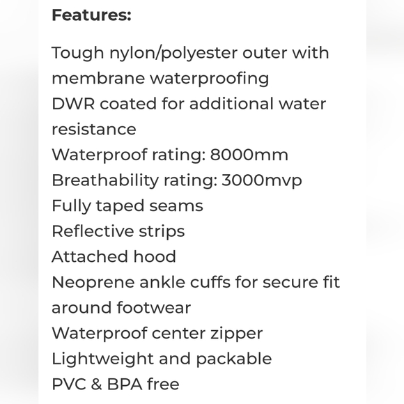 Oaki 3t One Piece Rain Suit for Toddler - Picture 8 of 8